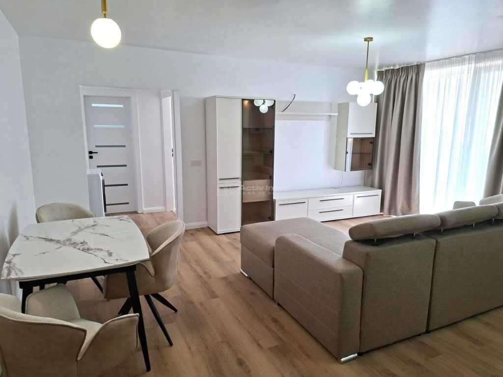 Bloc Nou 2 Camere Etaj 1 mobilat utilat si loc de parcare