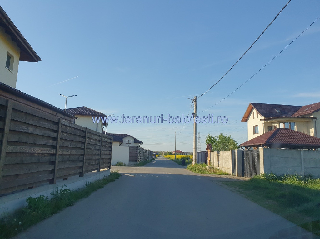 Teren Balotesti,asfalt,toate utilitatile,1750mp