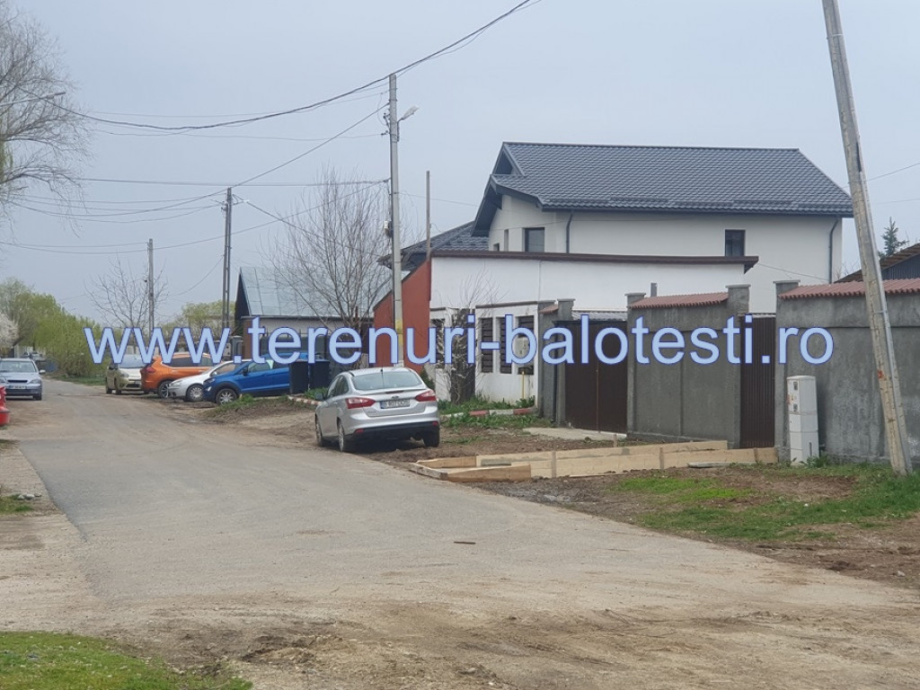 Teren Balotesti toate utilitatile,aproape de Therme,1200mp