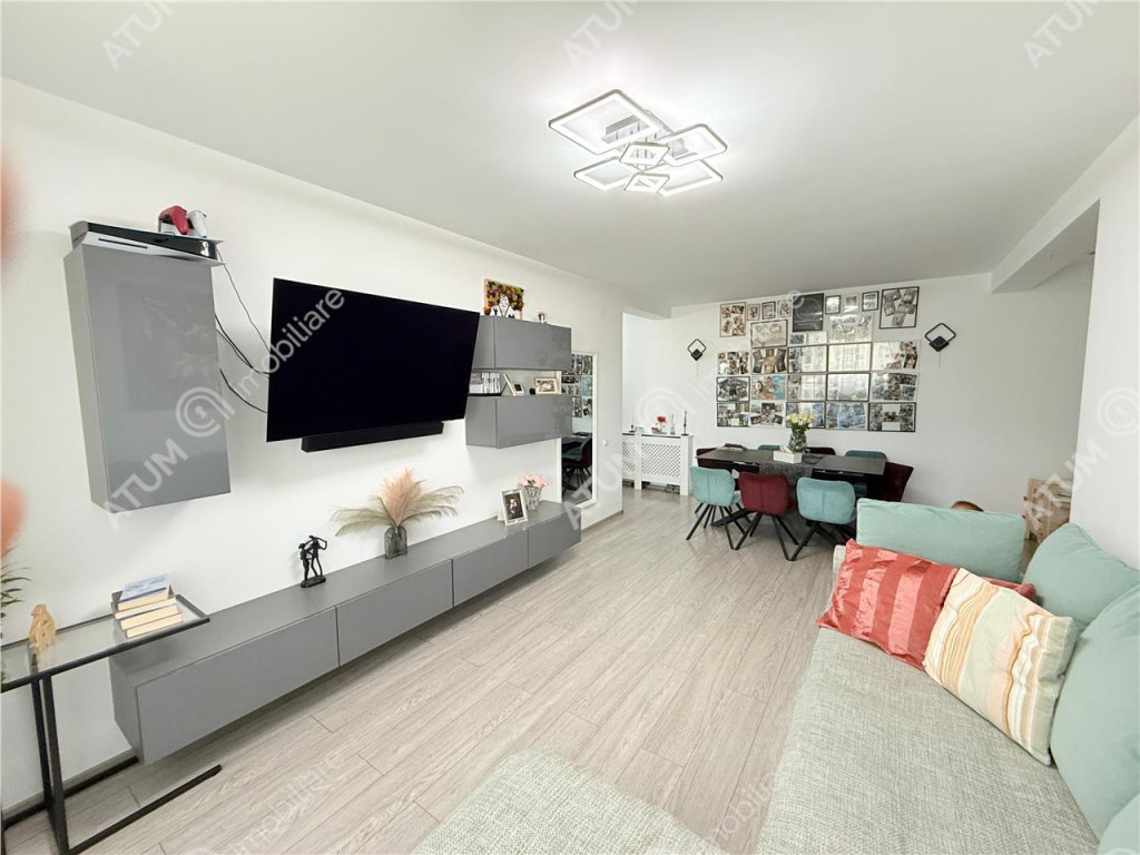 Apartament 3 camere mobilat si utilat 75 mp cu pod si loc pa