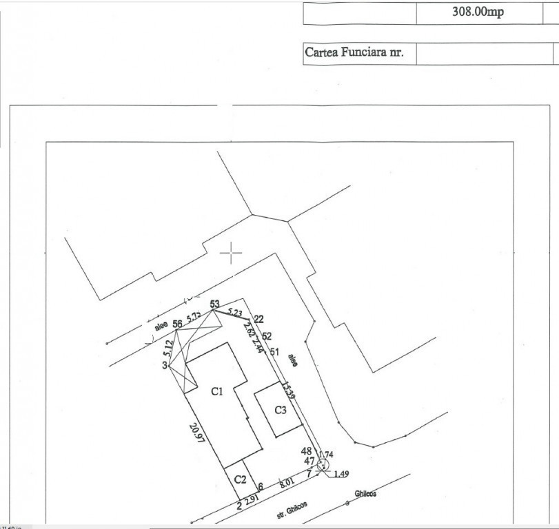 Mihai Bravu – strada Ghilcoş teren 308 mp