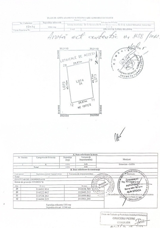 Teren intravilan walter maracineanu 1350mp