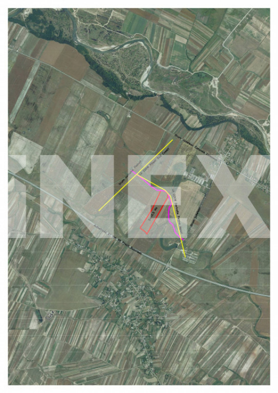 Teren intravilan 10,5 ha cu deschidere la drum, lângă Auto