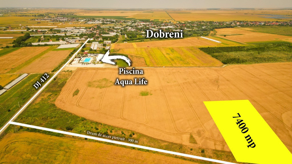 Teren intravilan 7400 mp Dobreni - Vidra - Berceni la 14 km de metrou