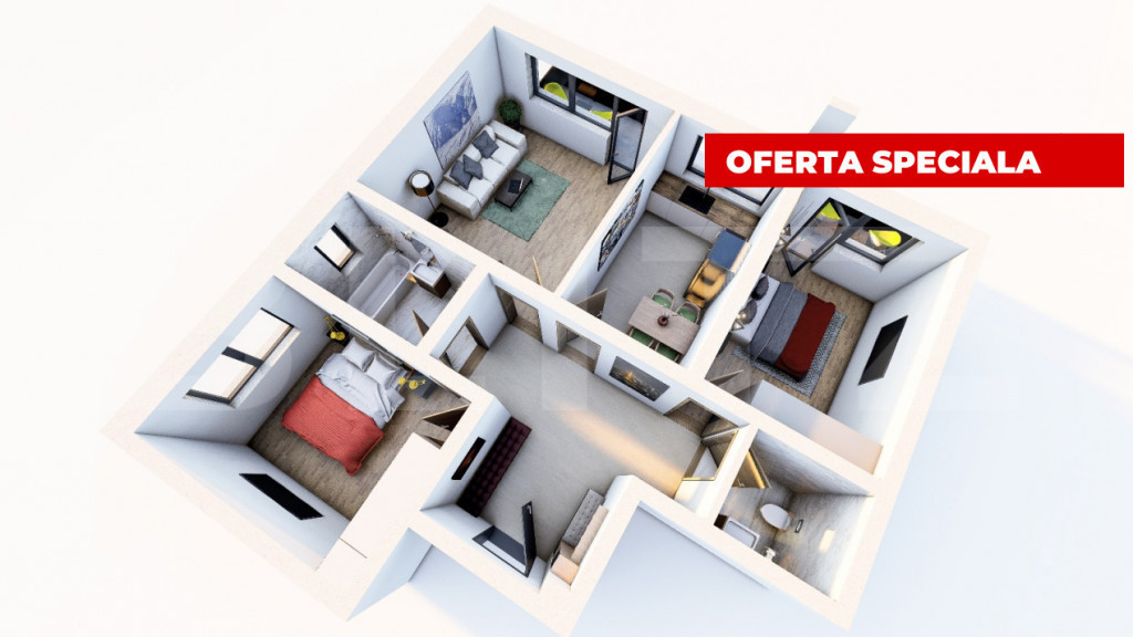 Apartament modern 3 camere