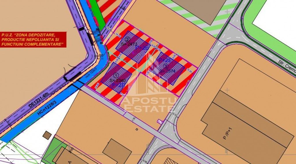 Teren 2340 mp , destinatie depozitare, service auto, Sagu...