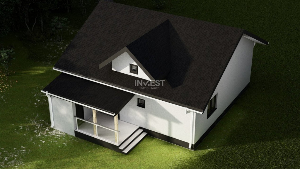 CASA INDIVIDUALA , 3 CAMERE, BECI, PLACA DE BETON PESTE ETA