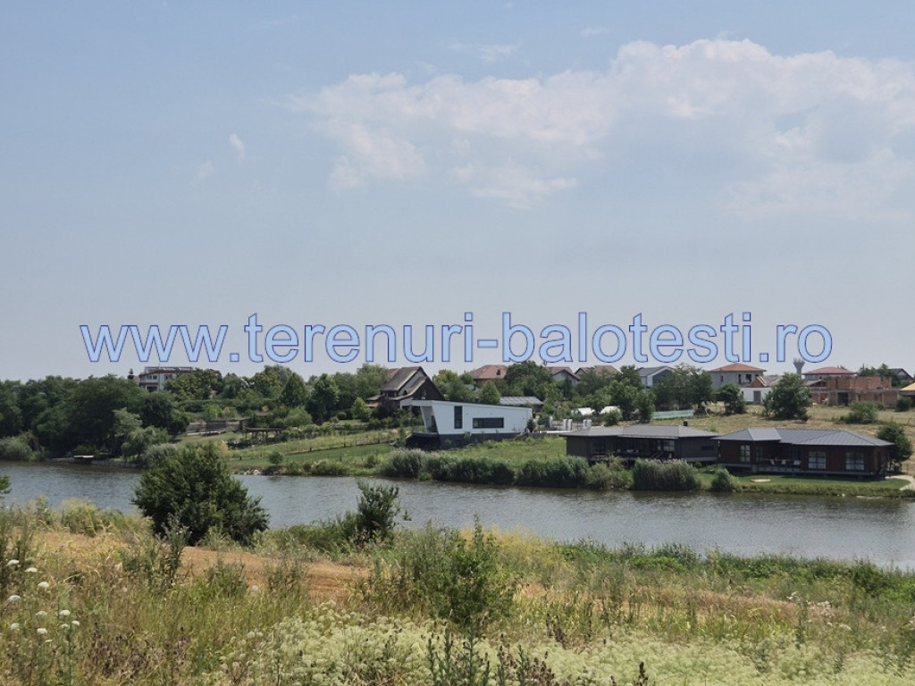 Lot teren apropiere lac Balotesti,gaz,curent la hotar,600mp