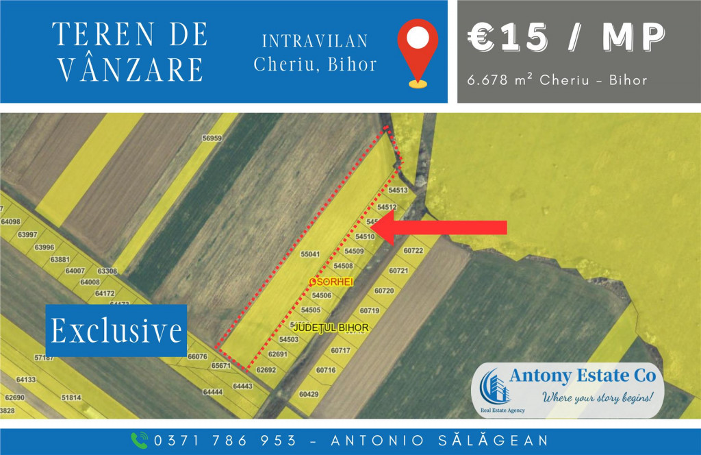 Teren intravilan, de - Cheriu, Bihor