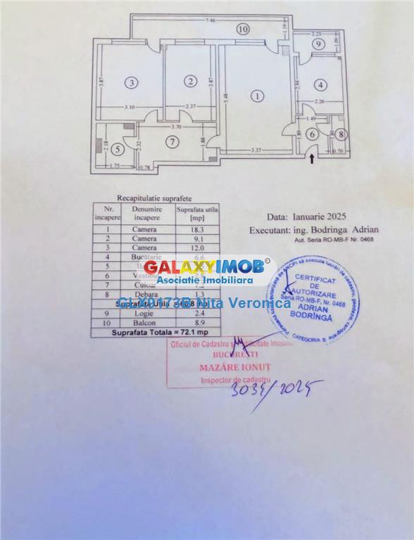 Apartament deosebit - 3 camere Lujerului - bd Iuliu Maniu