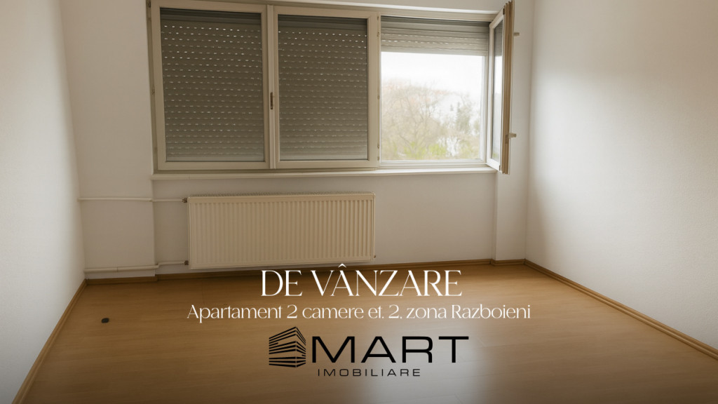 Apartament 2 camere et.2 zona Razboieni
