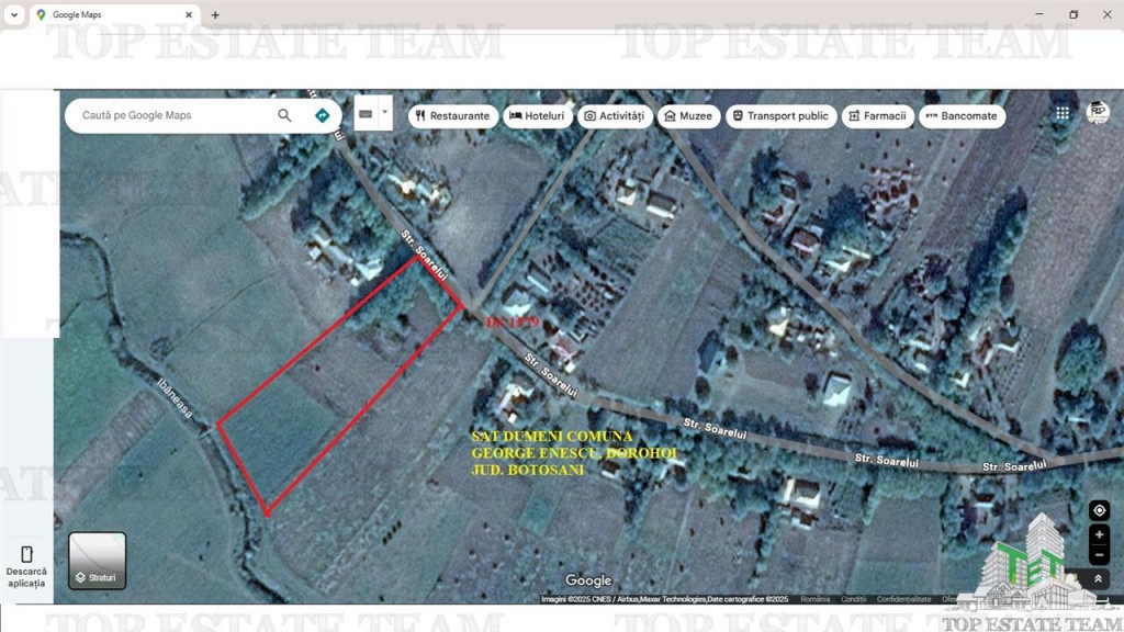 Teren de la 14 km de Dorohoi, Botosani (Sipotei)