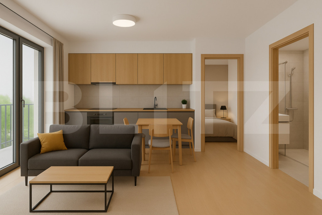 Apartament 2 camere, 44 mp, zona Centru