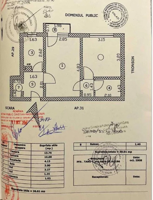 Apartament cu 2 camere in Micro 39A