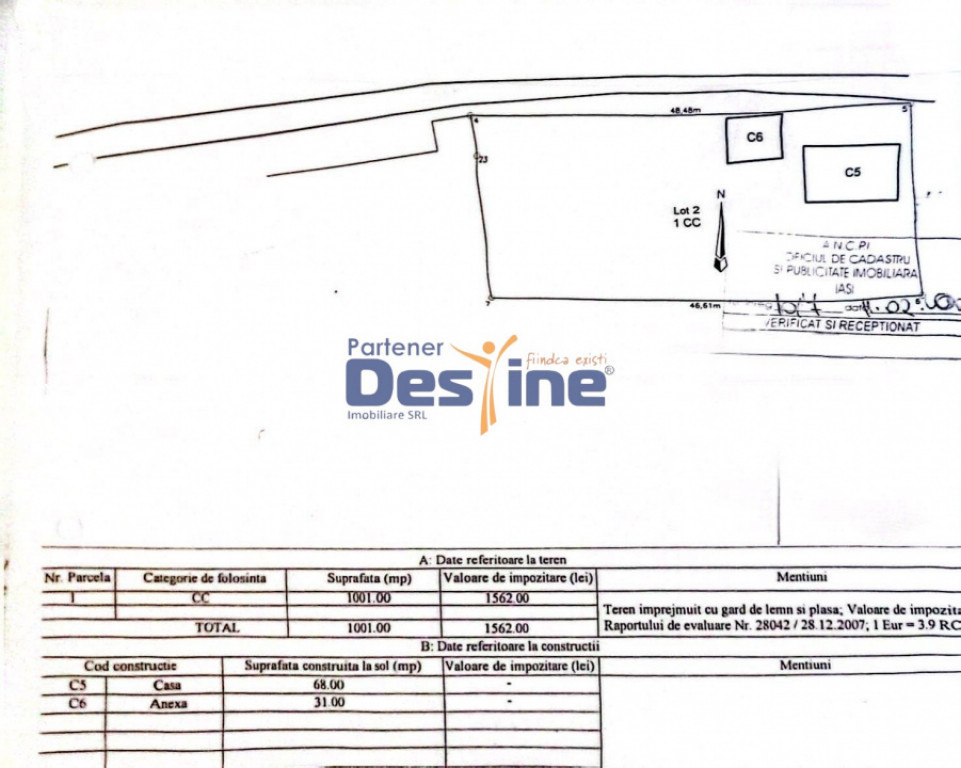 Teren 1004 mp, Blăgești – aproape de Pașcani și Grand