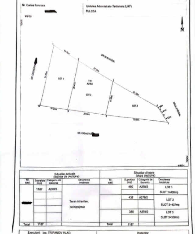 9 MAI- TEREN INTRAVILAN , 3 LOTURI