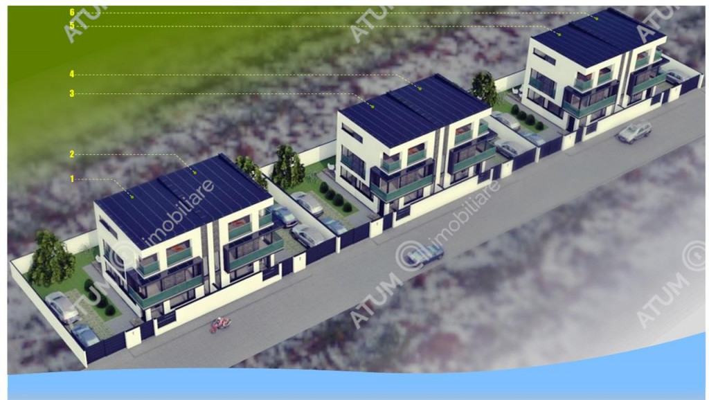 Casa moderna cu 4 camere 3 bai si teren de 214 mp zona Triaj