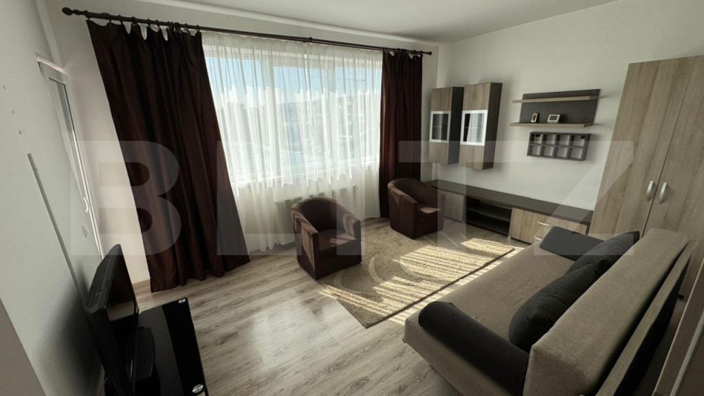 Apartament 1 camera, 38 mp, parcare, zona Coposu