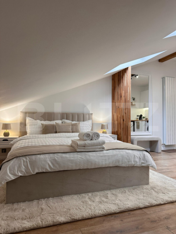 Garsoniera open-space, 40 mp, parcare, zona centrala