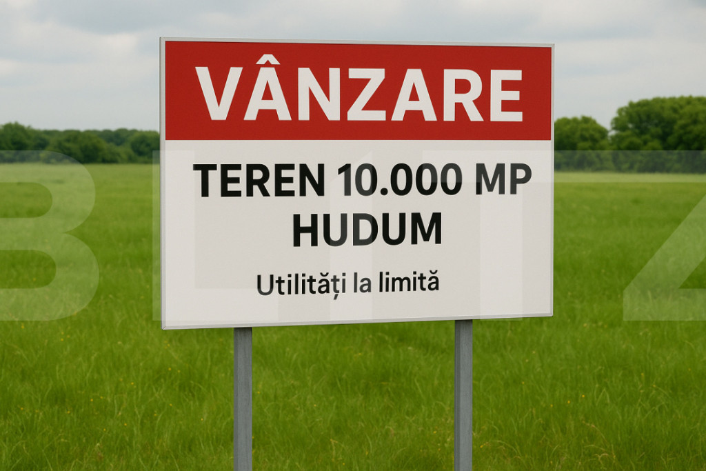 Teren cu potențial major de dezvoltare – 10.000 mp Hudum