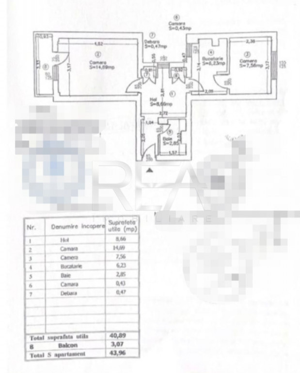 2 camere, et 9/10, mobilat, utilat- Lujerului