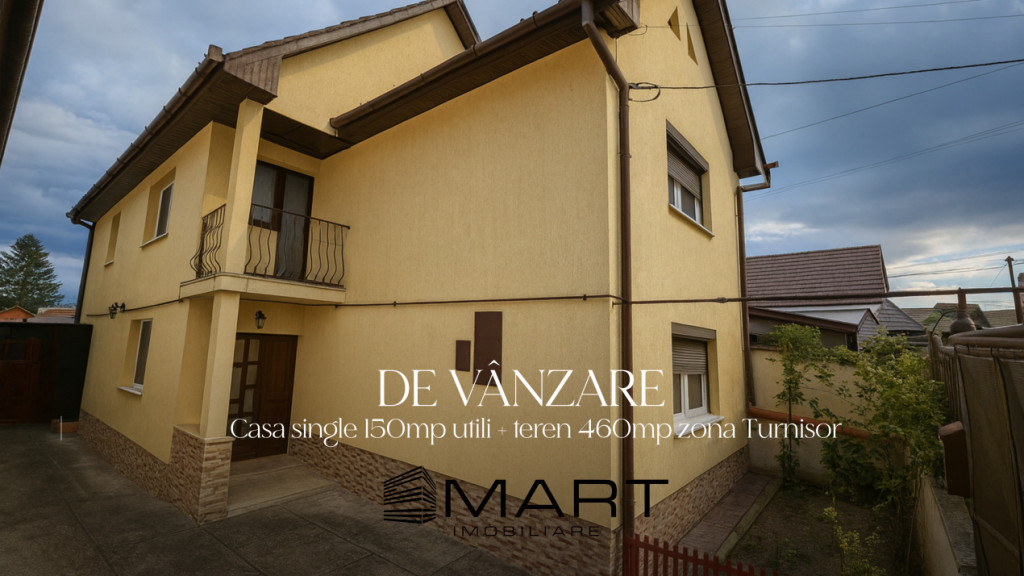 Casa individuala 5 camere/150mpu cu 450mp curte Turnisor