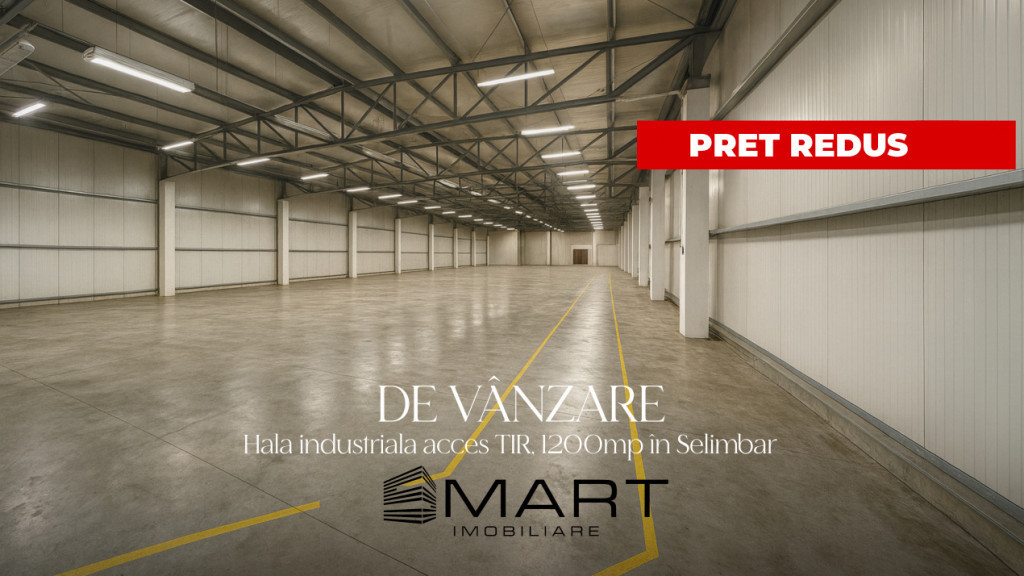 Hala industriala aut. ISU - 1200mp + birouri 900mp zona Mall