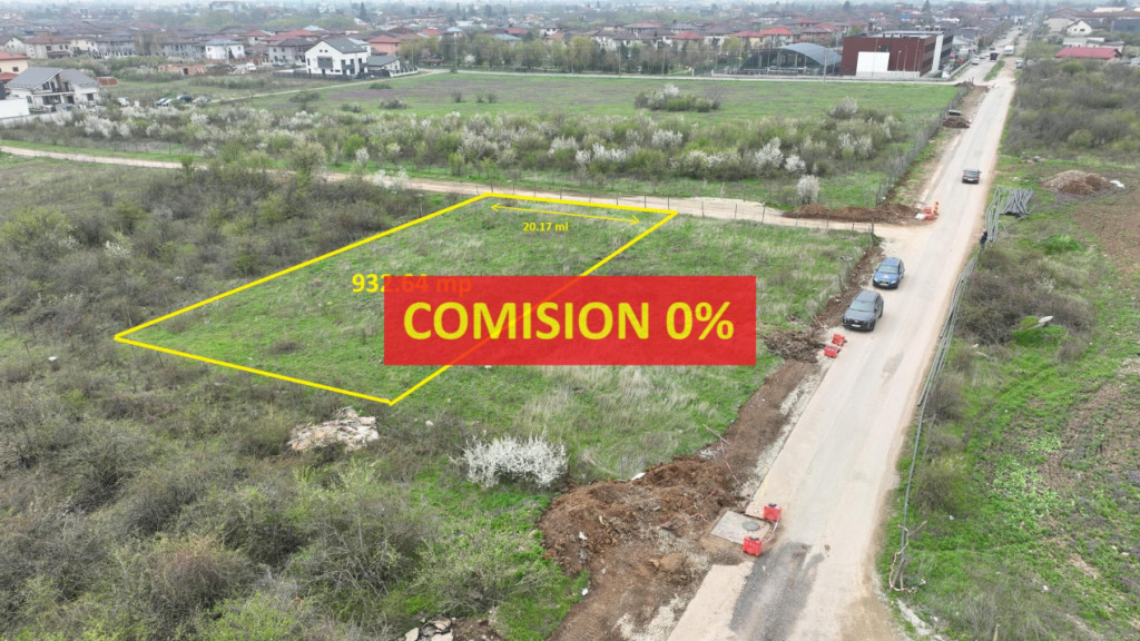 Mogosoaia | Teren intravilan | Suprafata: 932.64 mp cu desch