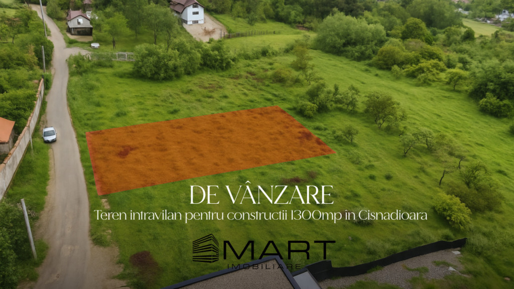 Teren intravilan 1300mp Cisnadioara str. Ciresilor