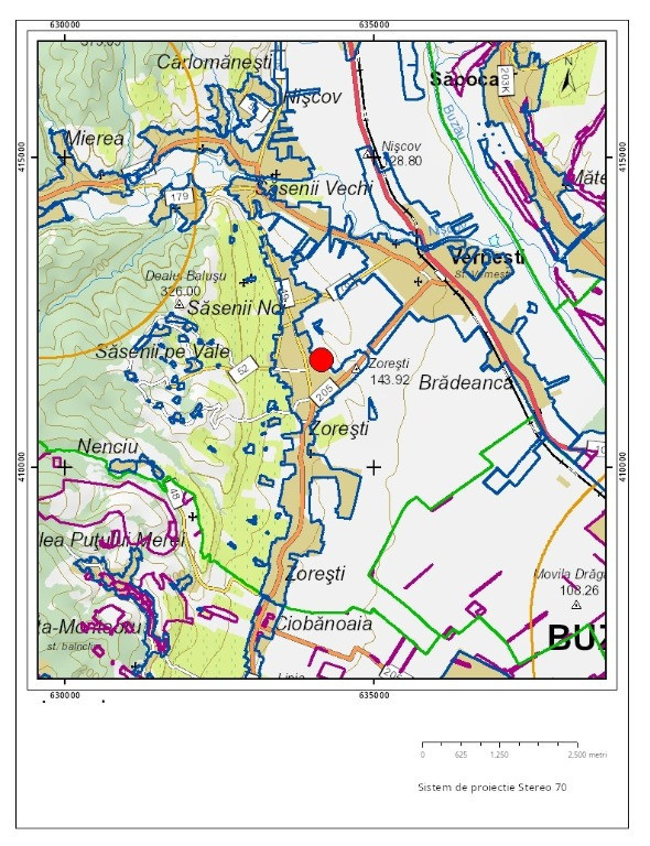 Teren casa, Vernesti, Buzau, 2500mp