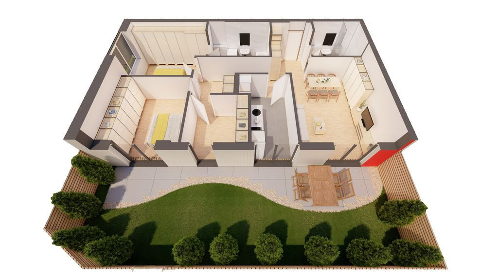 Singurul apartament NOU cu gradina proprie la ARED Comisi...