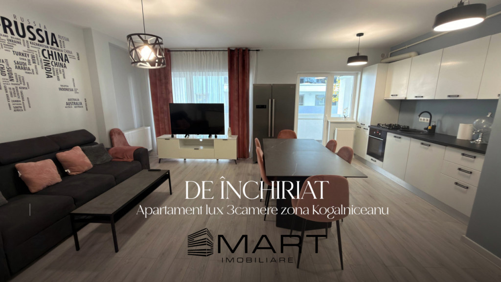 Apartament modern 3 camere decomandate Kogalniceanu