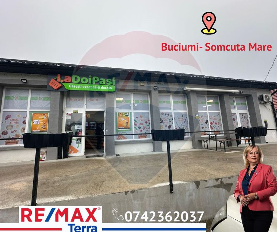 SPATIU COMERCIAL la sosea in Buciumi