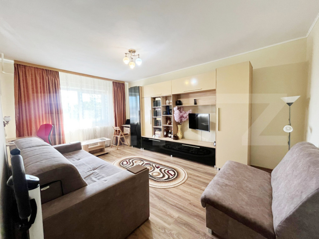 Apartament, 34mp, o cameră + spațiu de depozitare extra,