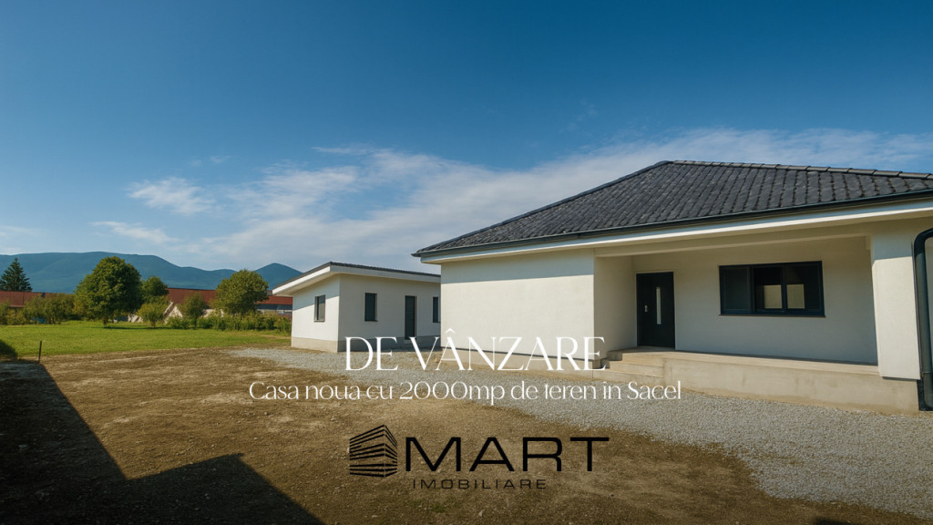 Casa noua Sacel 142 mp, teren 2000 mp, priveliste munti si a
