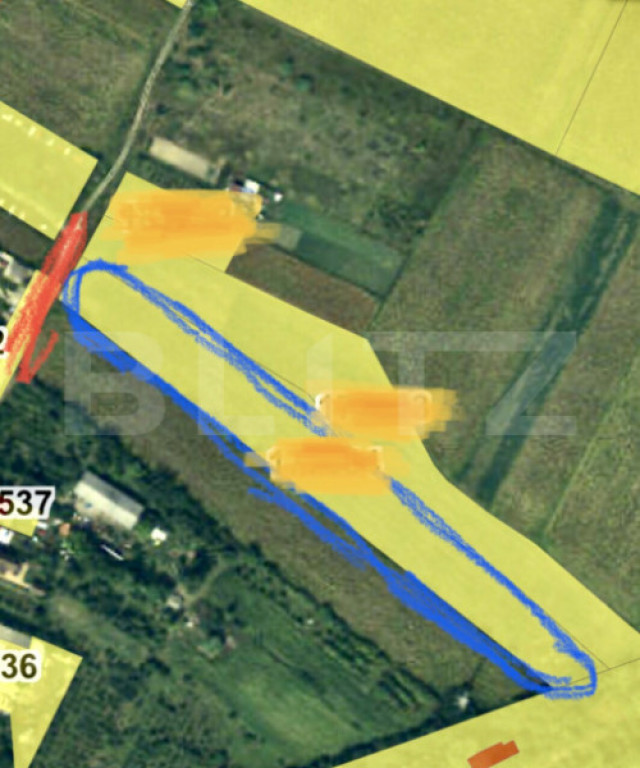 Teren extravilan, 9400 mp , zona 14 Mai