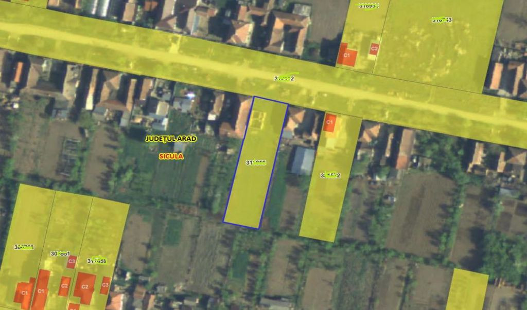 Teren intravilan loc Sicula, Jud Arad
