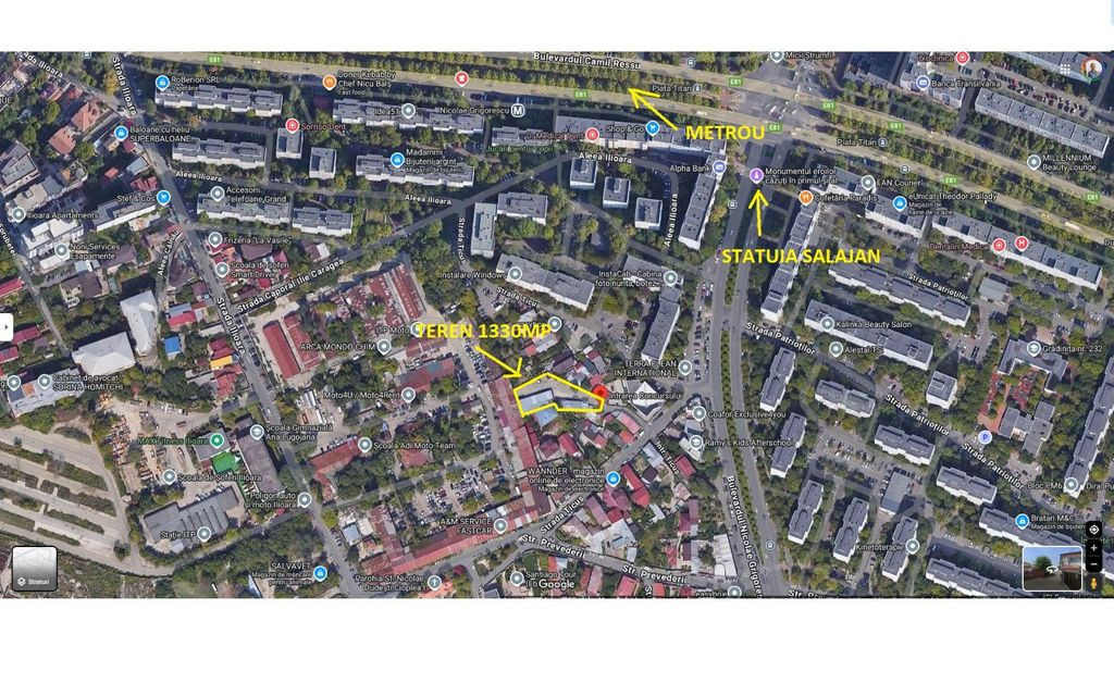 Teren 1330mp Grigorescu metrou Dristor Salajan statuie No...