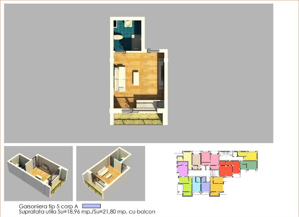 #Bloc Nou - Garsoniera 22 mp utili in Costinesti central