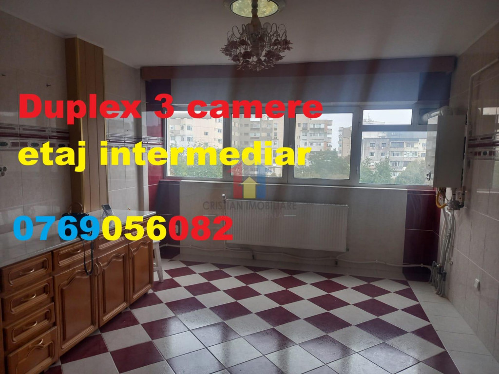 DUPLEX, 3 camere, etaj de mijloc, Calarasilor - Faleza