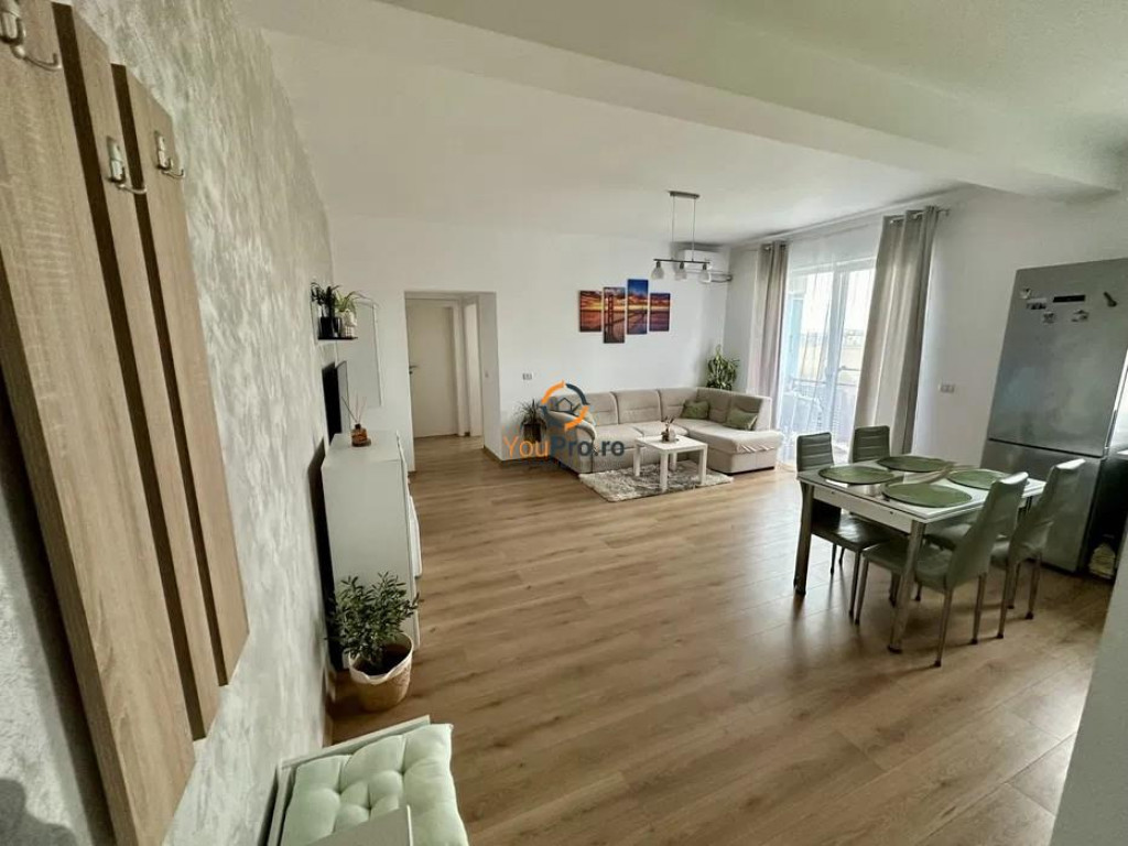 Apartament 2 camere complet mobilat etaj 2 Giroc