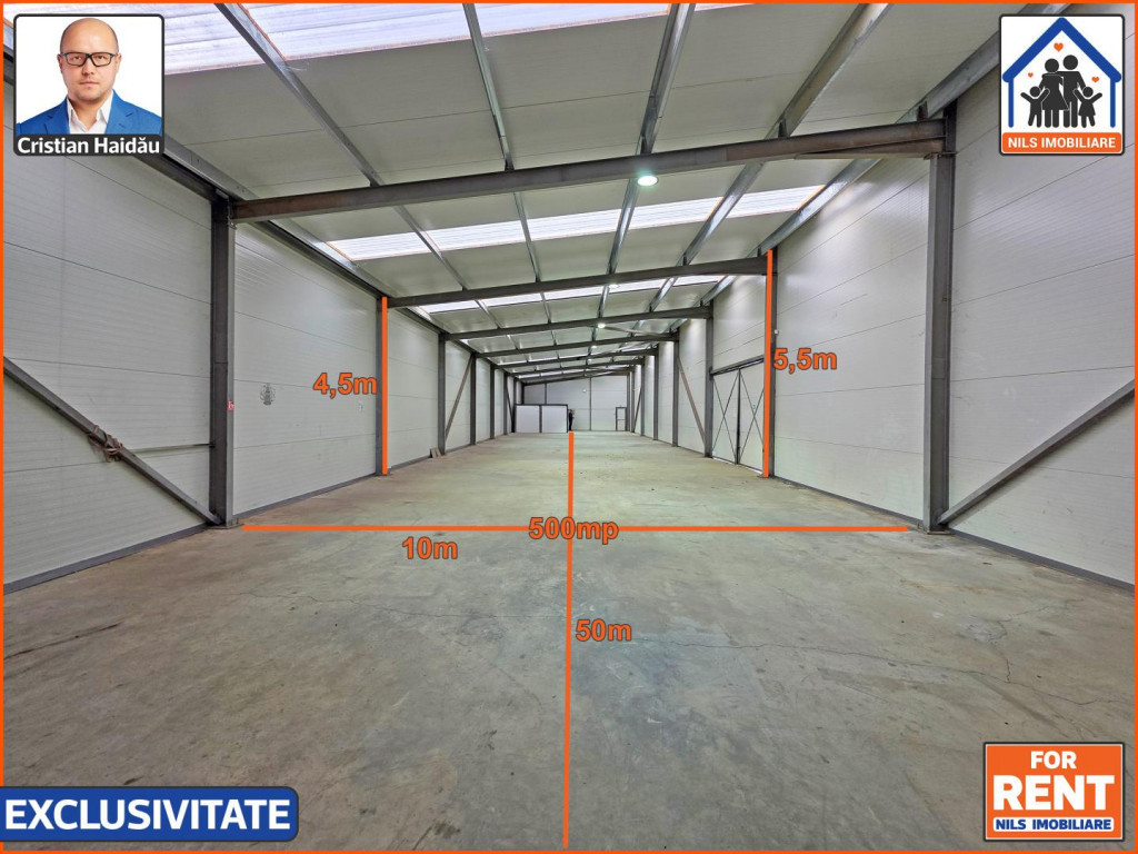 2 x Hala 500mp | Deschidere E85 si Macului |Utilitati | Afum