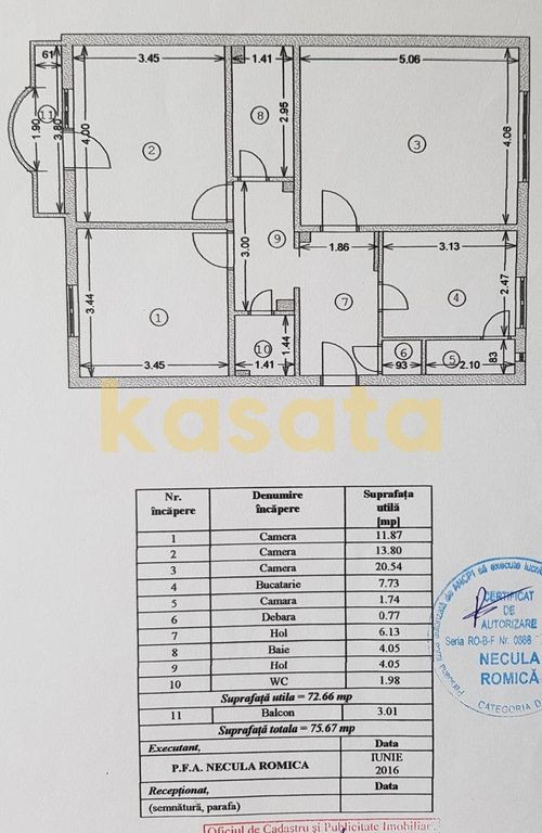 3 camere I Sebastian I bloc 1987 I decomandat I 76 mp