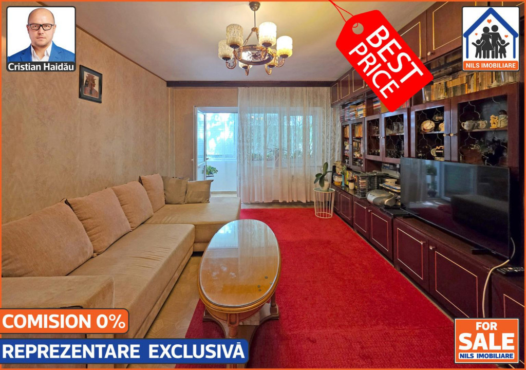 OCAZIE! - Apartament 4 cam, 2 bai, 2 balcoane | Bd. Decebal