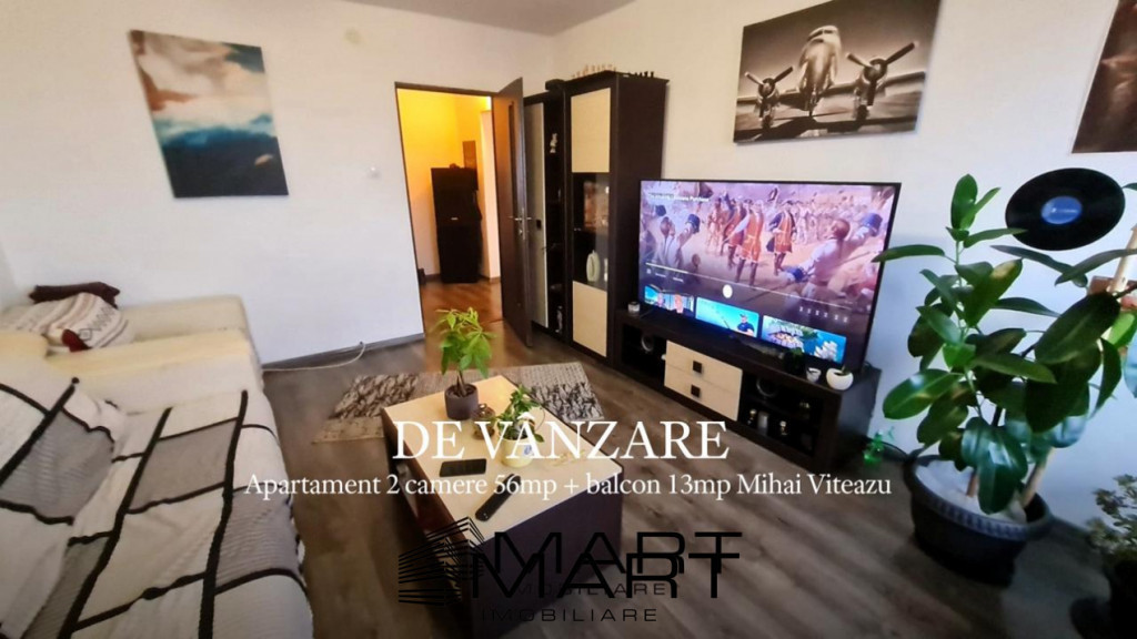 Apartament 56mp balcon 13mp Bulevardul Mihai Viteazu