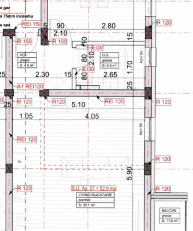 Apartament 2 camere,53 mp utili, balcon 11,60 mp, zona Esso-