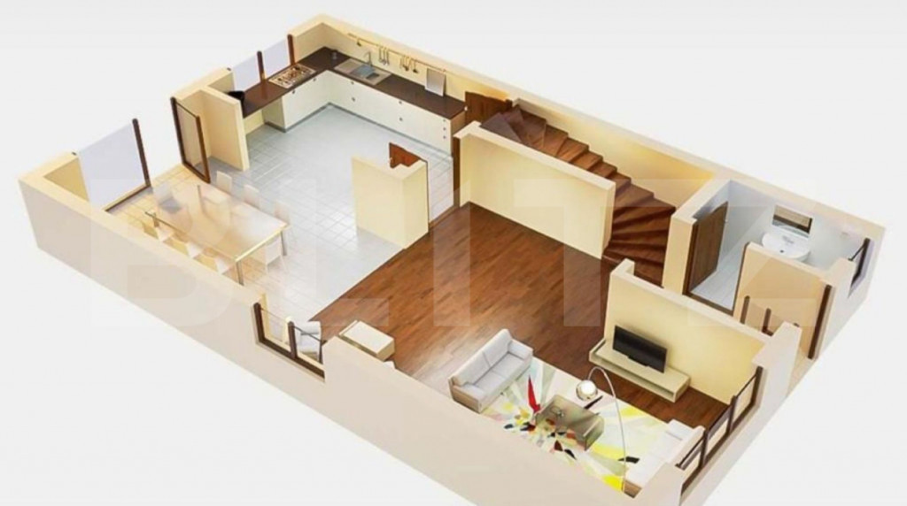 Duplex cu 4 camere, situat în Blaj