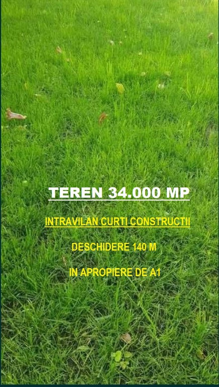 Teren intravilan curti constructii 34000 mp