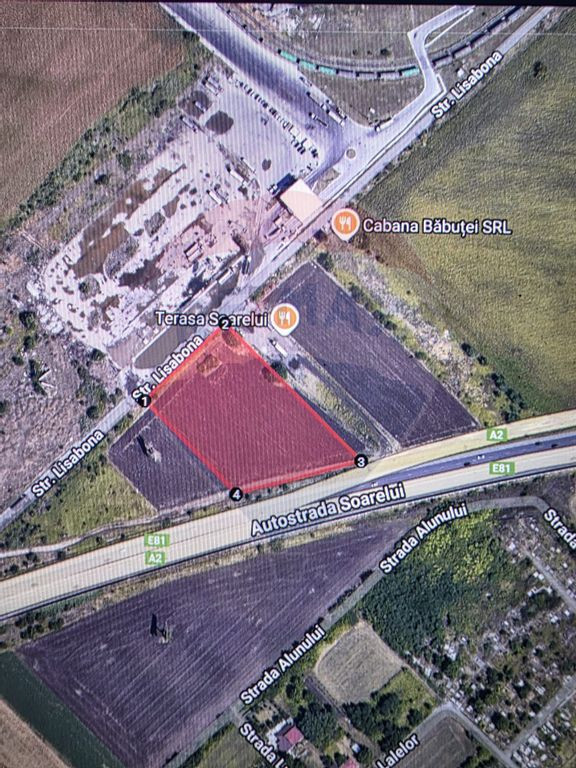 Teren 9644 mp destinatie industriala Autostrada A2 Lehliu...