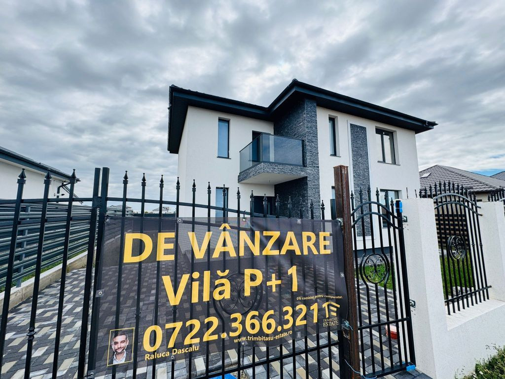 Buftea-vila individuala P+1 cu 5 camere teren 319mp